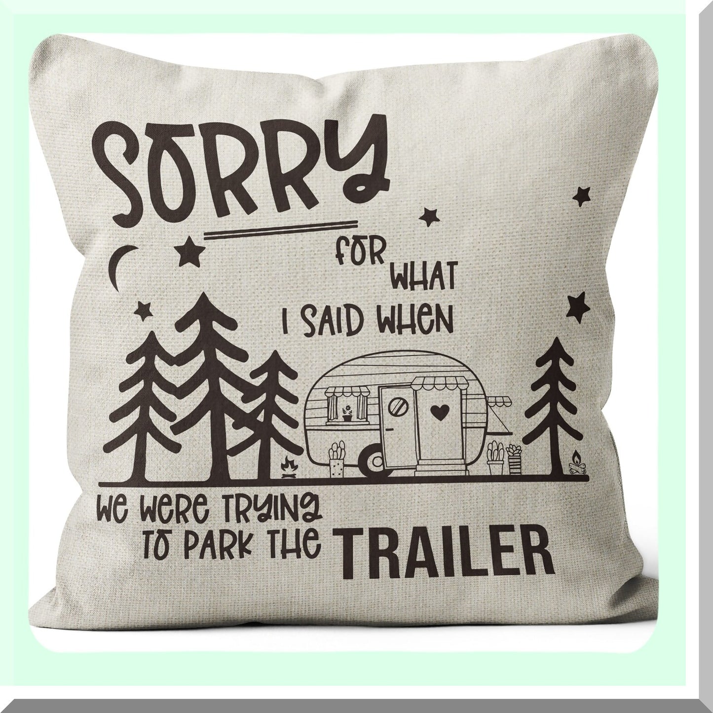 Adventure Pillow Covers - Set of 2, 18x18 Decorative Cushion Cases for Camping, RV Decor, Camper Gifts, Interior Decorations, Travel Accessories