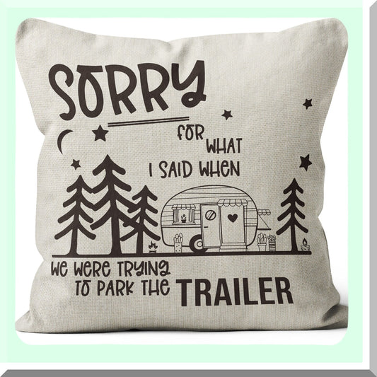 Adventure Pillow Covers - Set of 2, 18x18 Decorative Cushion Cases for Camping, RV Decor, Camper Gifts, Interior Decorations, Travel Accessories
