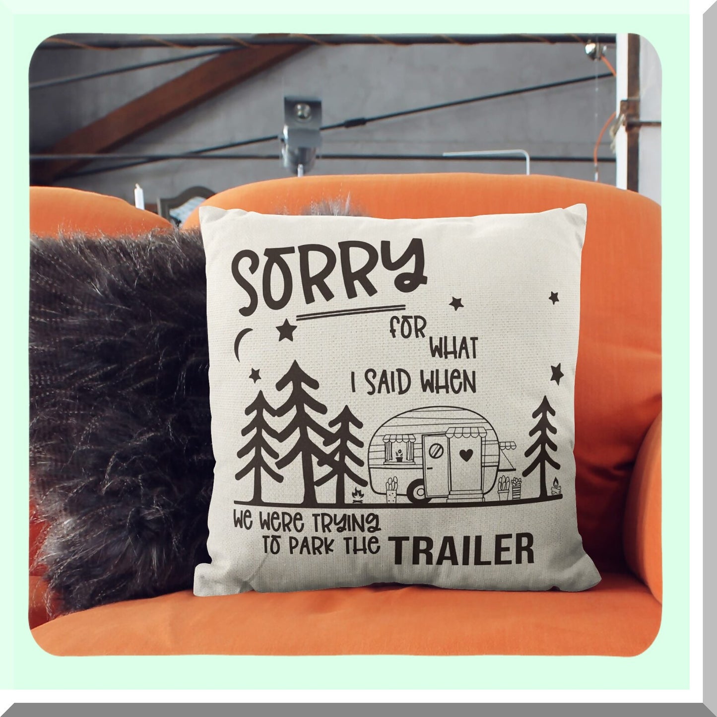 Adventure Pillow Covers - Set of 2, 18x18 Decorative Cushion Cases for Camping, RV Decor, Camper Gifts, Interior Decorations, Travel Accessories