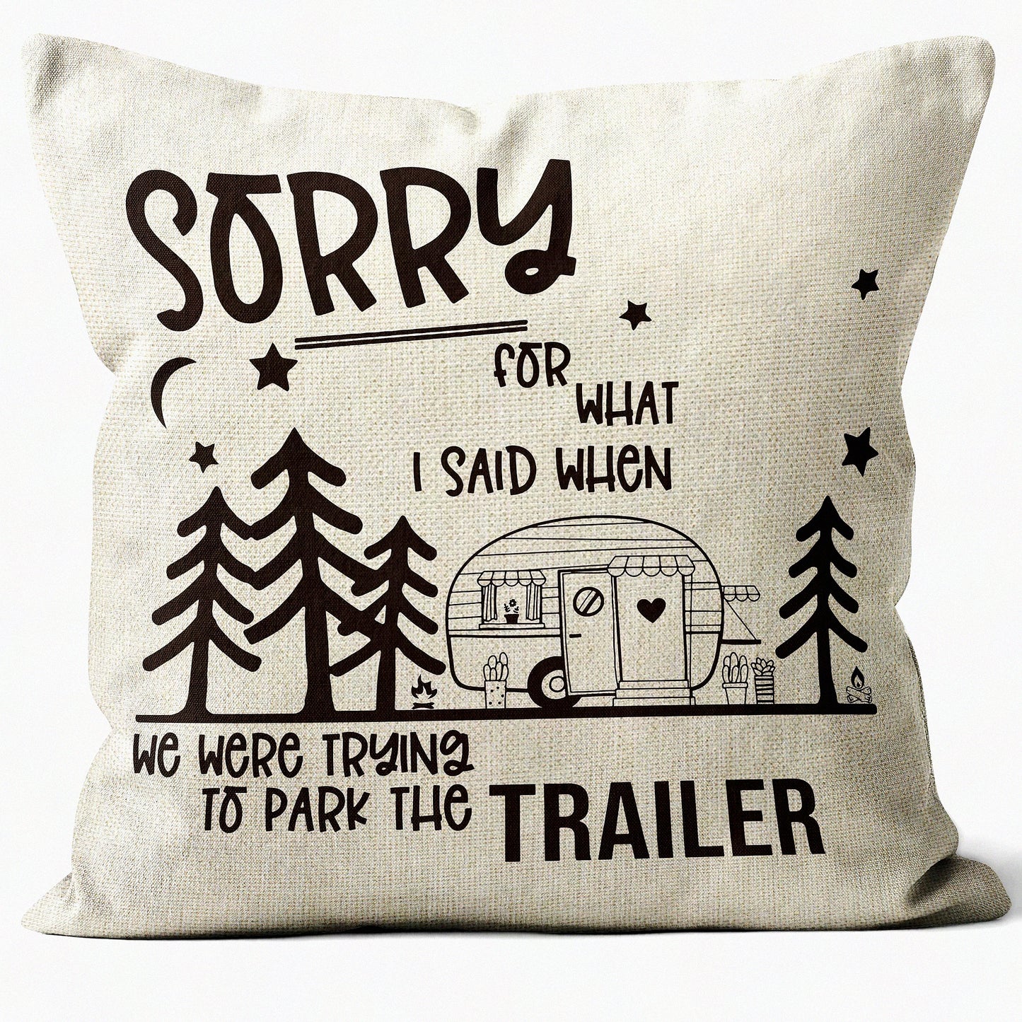 Adventure Pillow Covers - Set of 2, 18x18 Decorative Cushion Cases for Camping, RV Decor, Camper Gifts, Interior Decorations, Travel Accessories