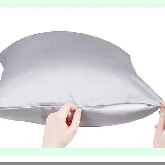 CopperCool Bamboo Pillowcase - Anti-Acne & Hypoallergenic Pillow Case for Hair, Reduces Bacteria, Cooling Silky Pillowcase 20x36 - 1pc