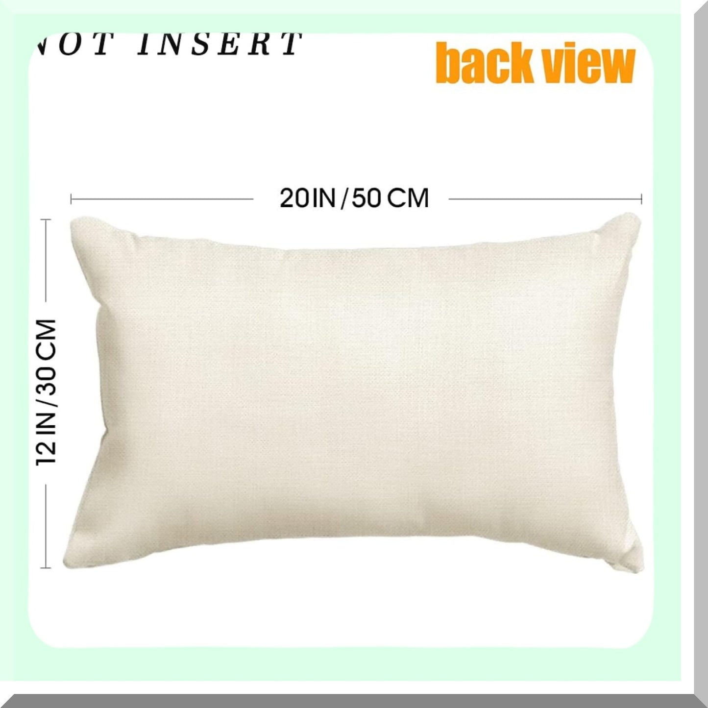 Spooky Ghost Decor Pillow Cases - Funny Cute Black & White Outdoor Cushion Cover 12x20 Inch for Room Sofa Linen - Halloween Theme