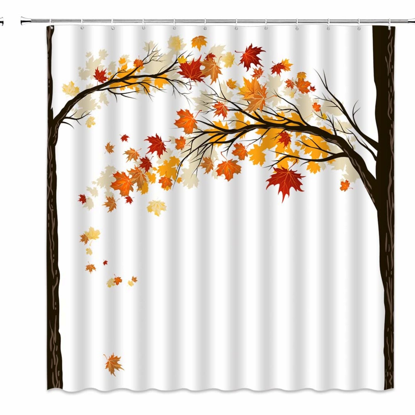 Maple Leaf Shower Curtain 70x70 inches