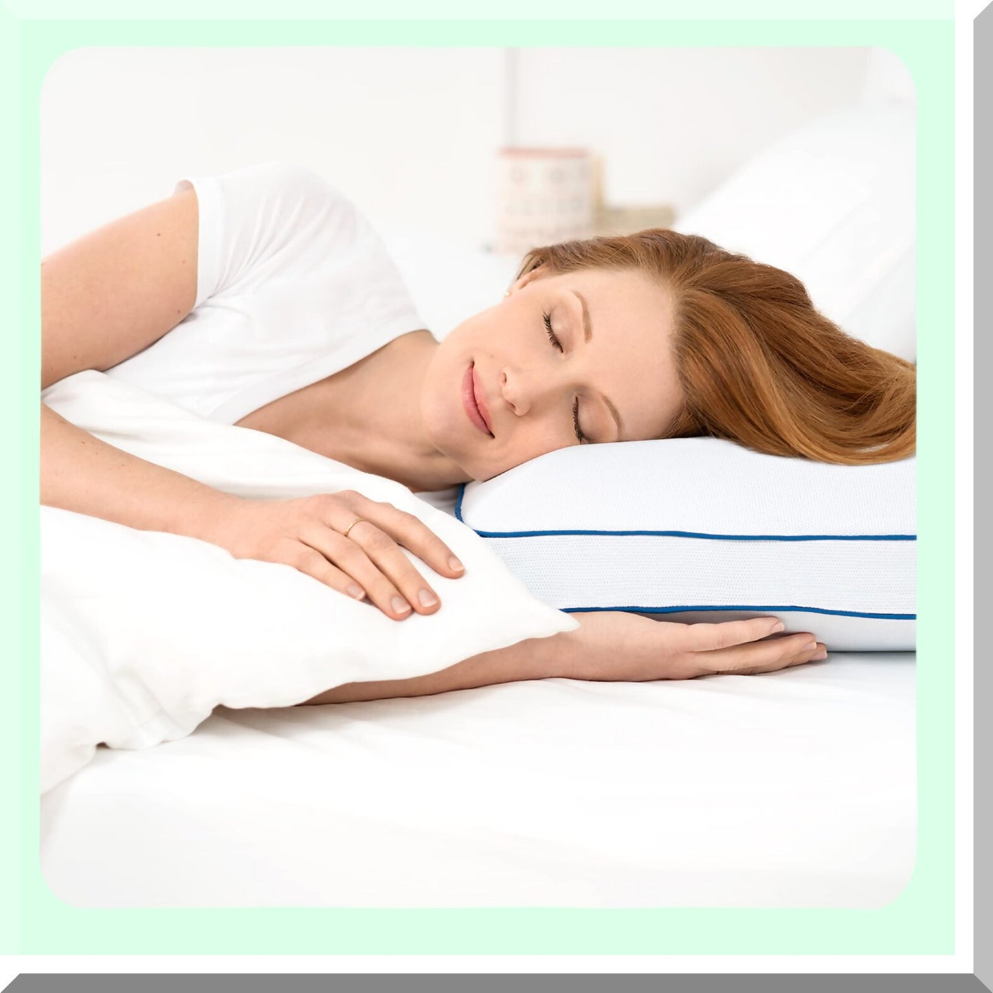 Cooling Gel Memory Foam Pillow - Breathable Cover, Head & Neck Alignment, Side Sleeper Support - Ventilated Memory Foam, Standard Size, Soft & Cool