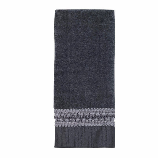 Fingertip Towel, Soft Cotton, Braided Medallion