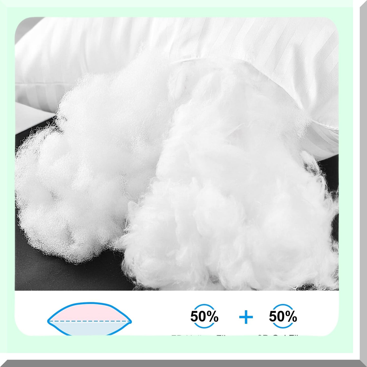 SleepDream Queen Pillow Pack - Soft Down Alternative Microfiber Filled Pillows for Side and Back Sleepers. 20 x 30 Inches, Set of 4.