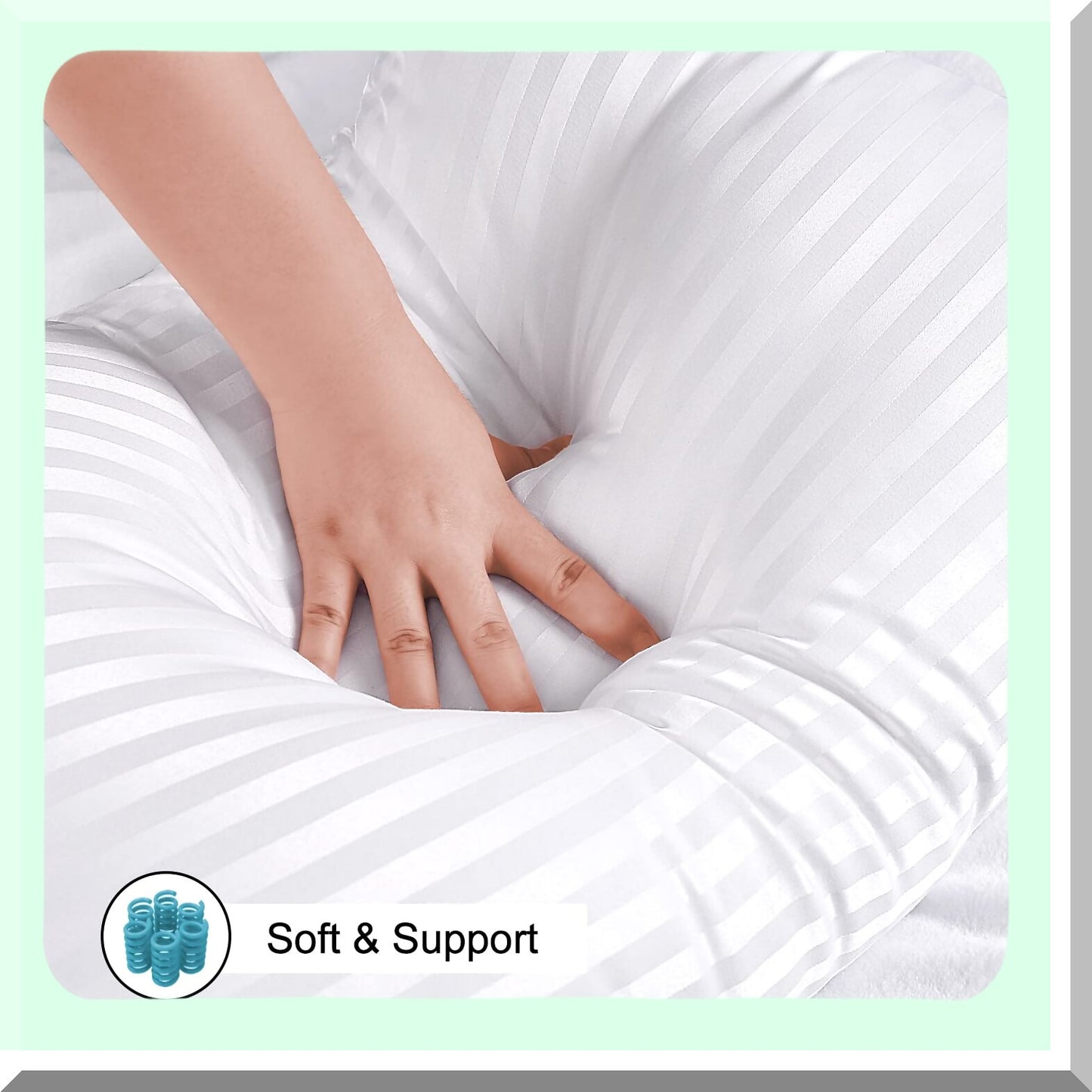 SleepDream Queen Pillow Pack - Soft Down Alternative Microfiber Filled Pillows for Side and Back Sleepers. 20 x 30 Inches, Set of 4.