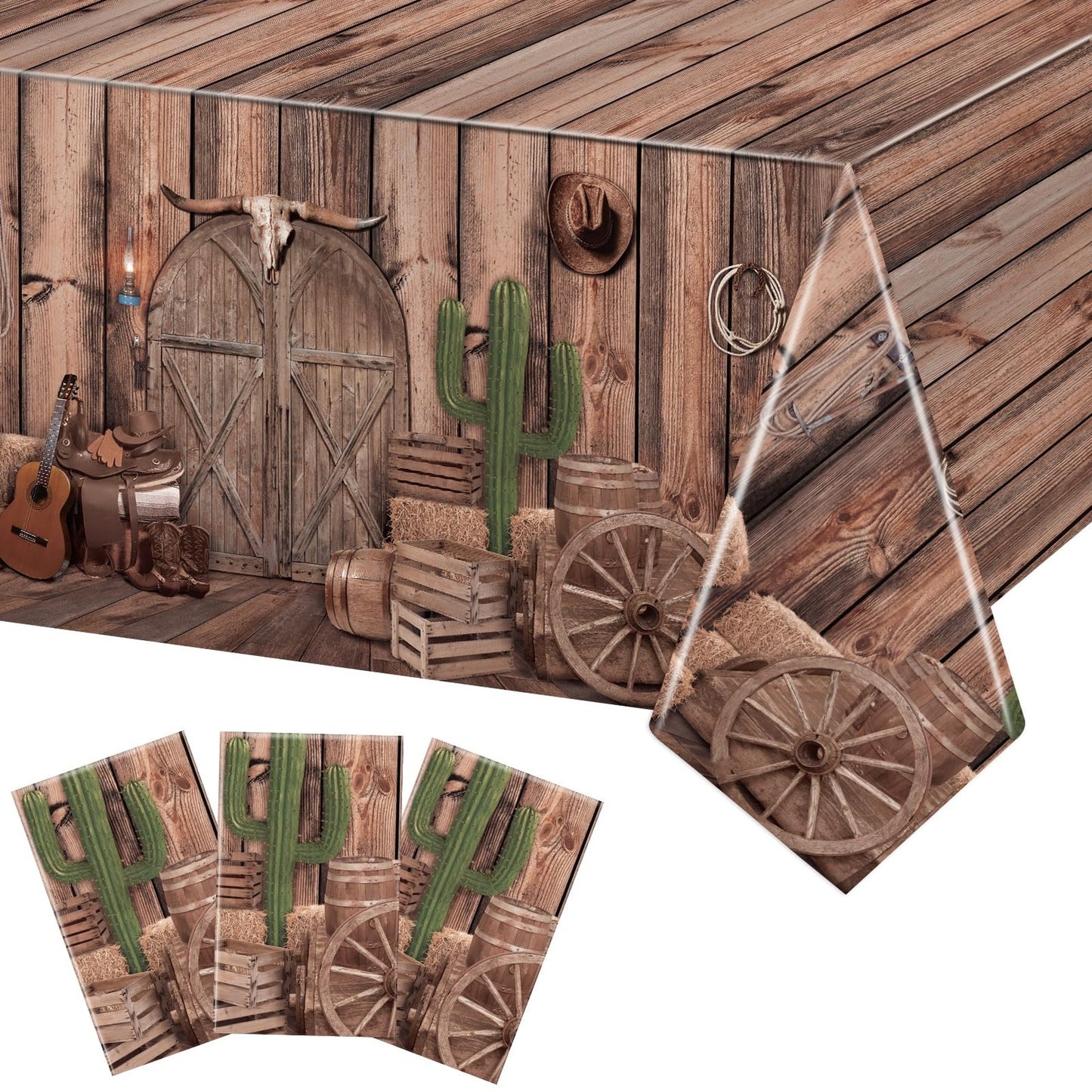 Western Cowboy Party Tablecloths for Events