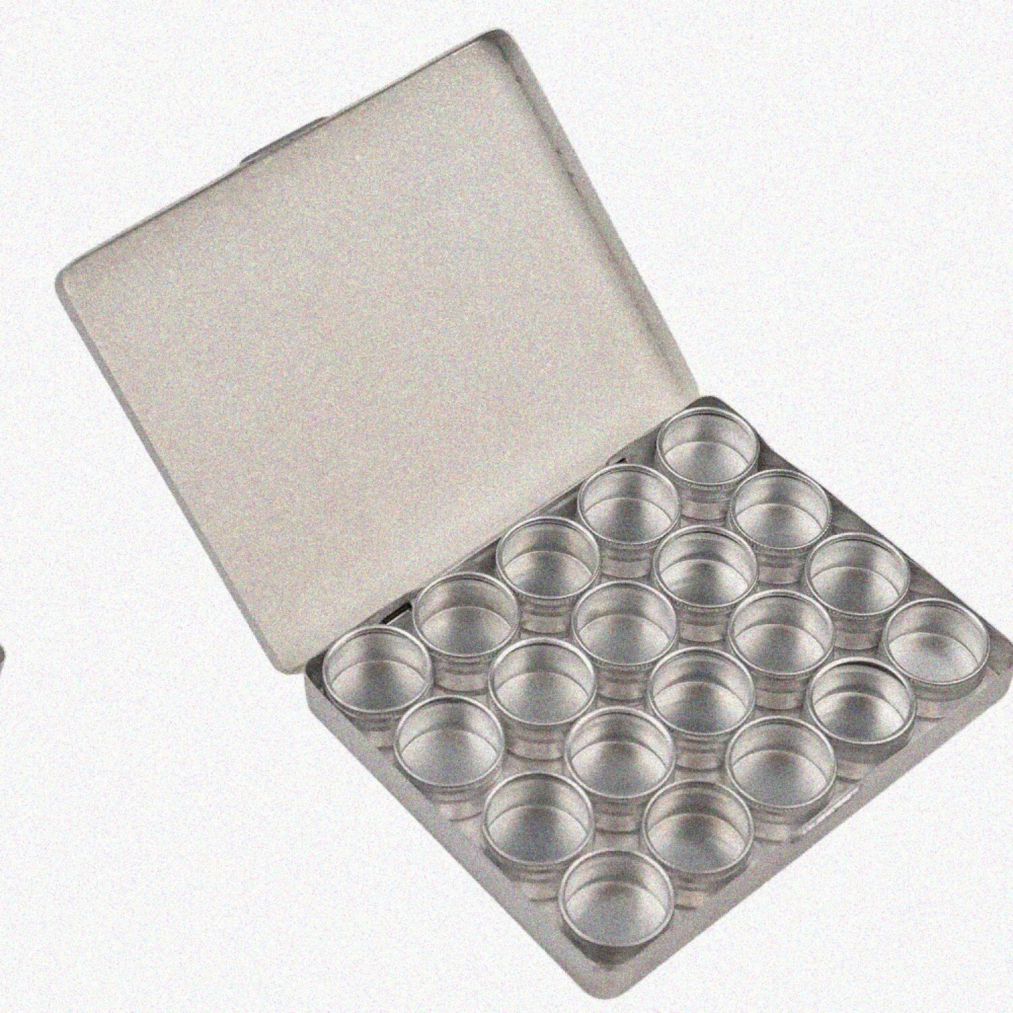20 Aluminum Bead Storage Containers with Translucent Covers