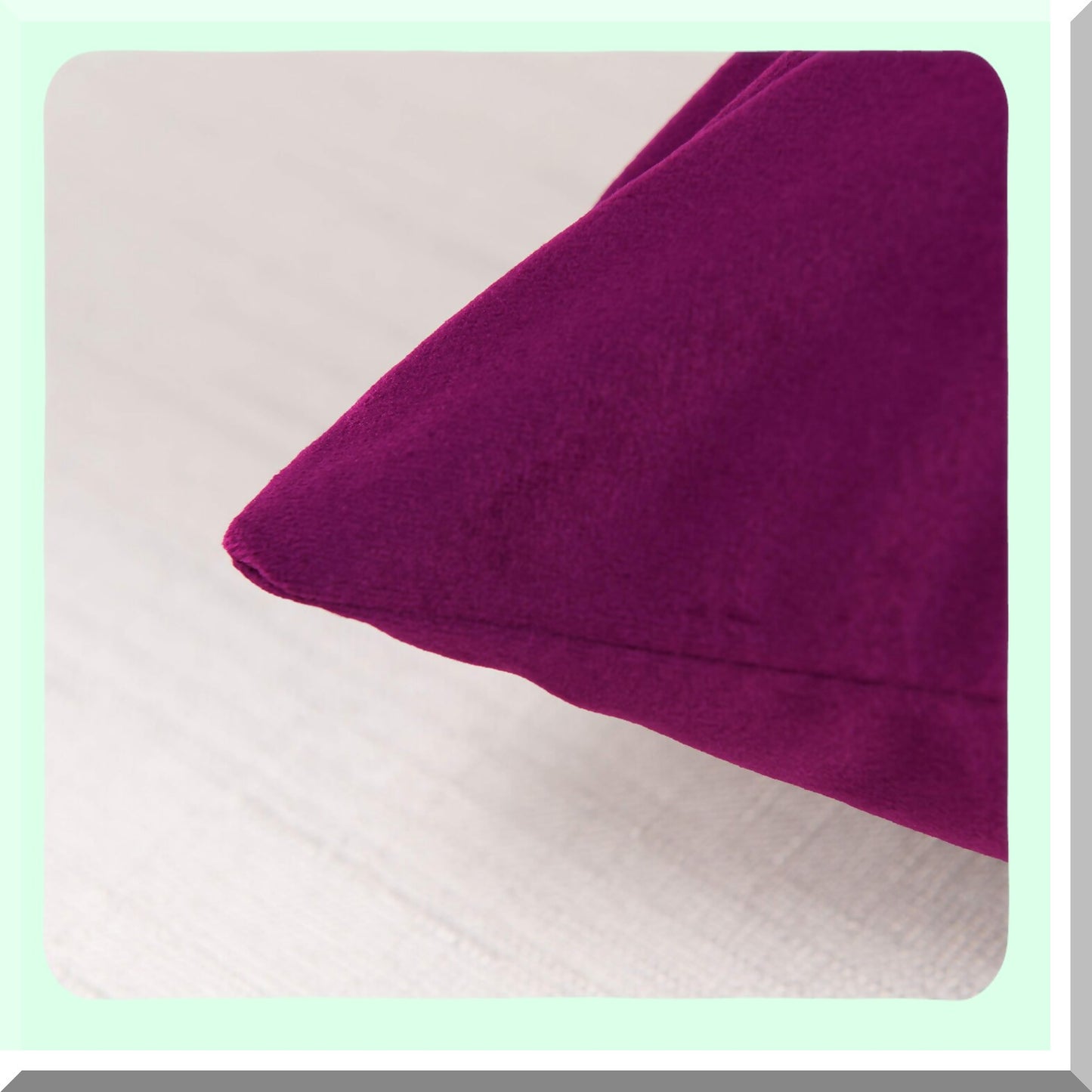 Velvet Soft Decorative Pillow Covers Set - 2 Pack Square Cushion Cases for Sofa Bedroom Car - 20x20 Eggplant Purple - Plush Home Decor Accents