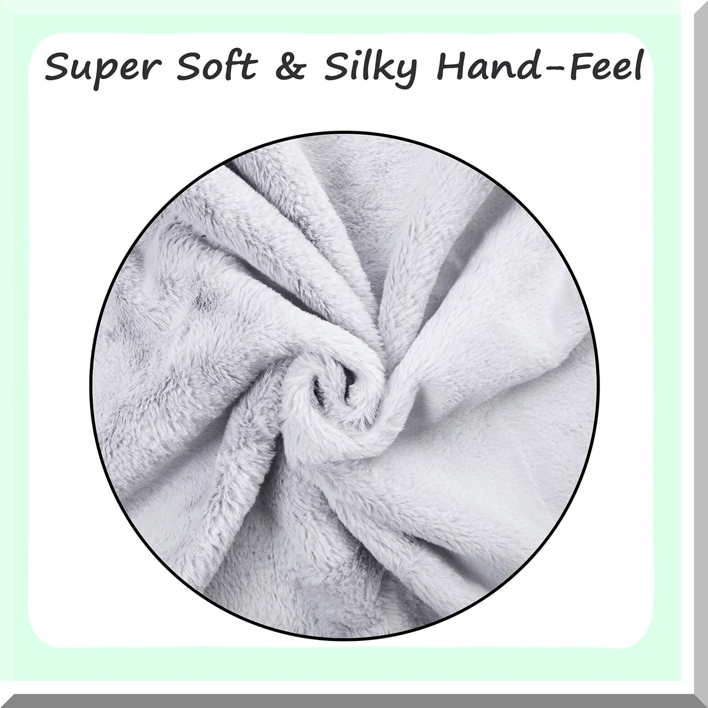 Luxury Mongolian Velvet Sheep Fluffy Throw Pillow Cover Set - Plush Rectangular Cushion Case for Bed Decor, Grey, 12x20 Inches, Pack of 2