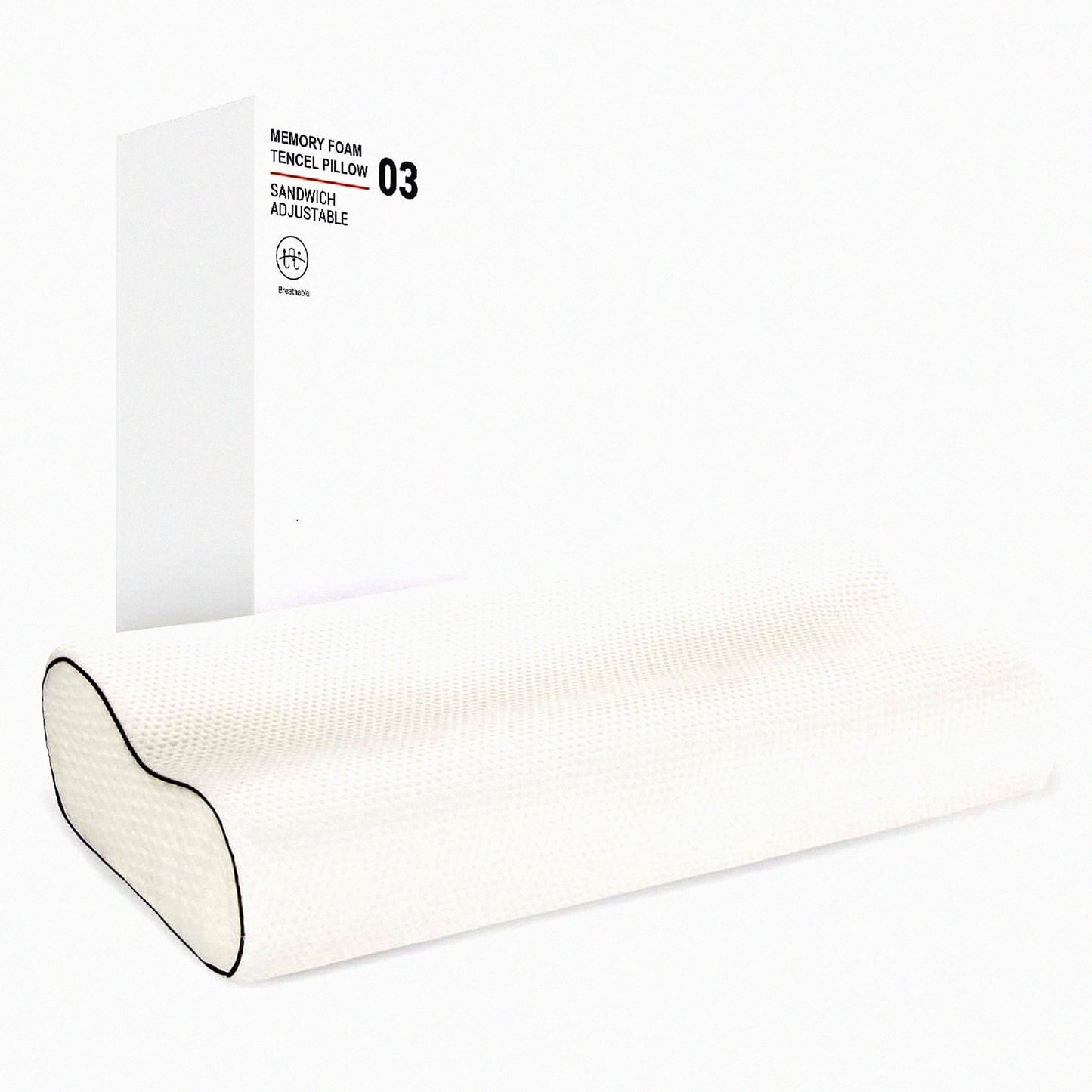 ErgoRest Memory Foam Contour Pillow - Adjustable Neck Support for Back, Stomach, Side Sleepers - Orthopedic Sleep Aid for Comfort & Relief