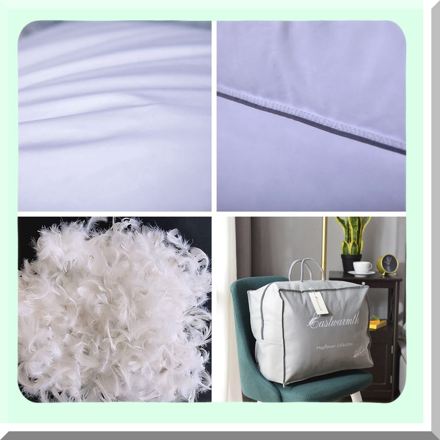 Luxury Down Comfort Pillow - Hotel Collection Standard Size 20X26IN - Premium Goose Feathers for Ultimate Sleeping Experience - 1 Pack