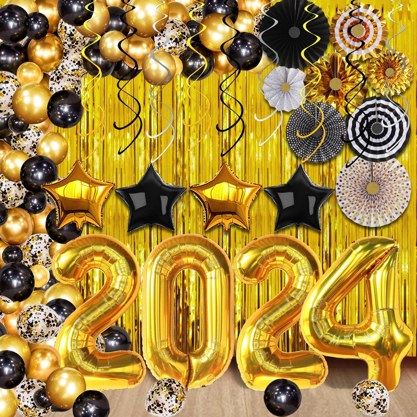 Black and Gold Graduation Decorations for 2024