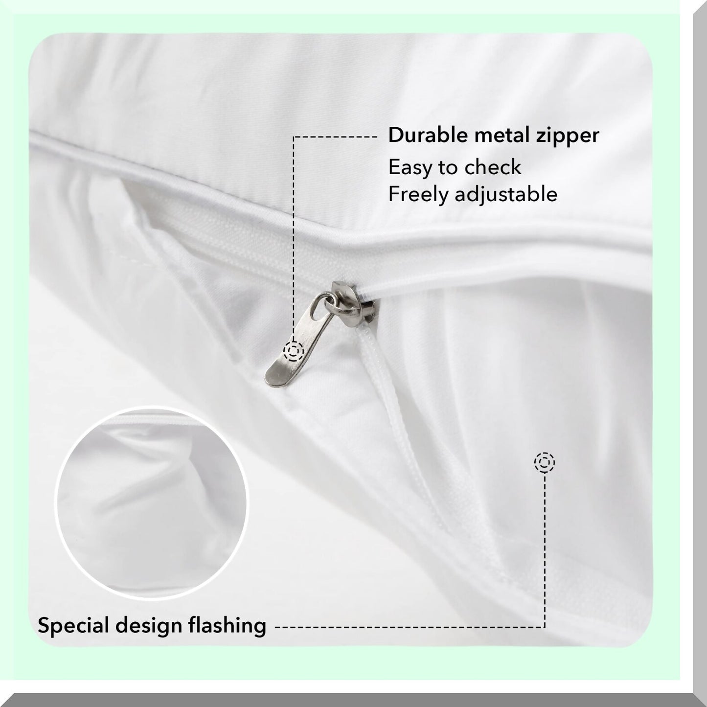 Cotton Comfort Square Pillow Inserts - Set of 2 | Down Alternative Cushions for Chair, Bed, Couch, Car | Decorative White Sofa Sham Stuffer Form