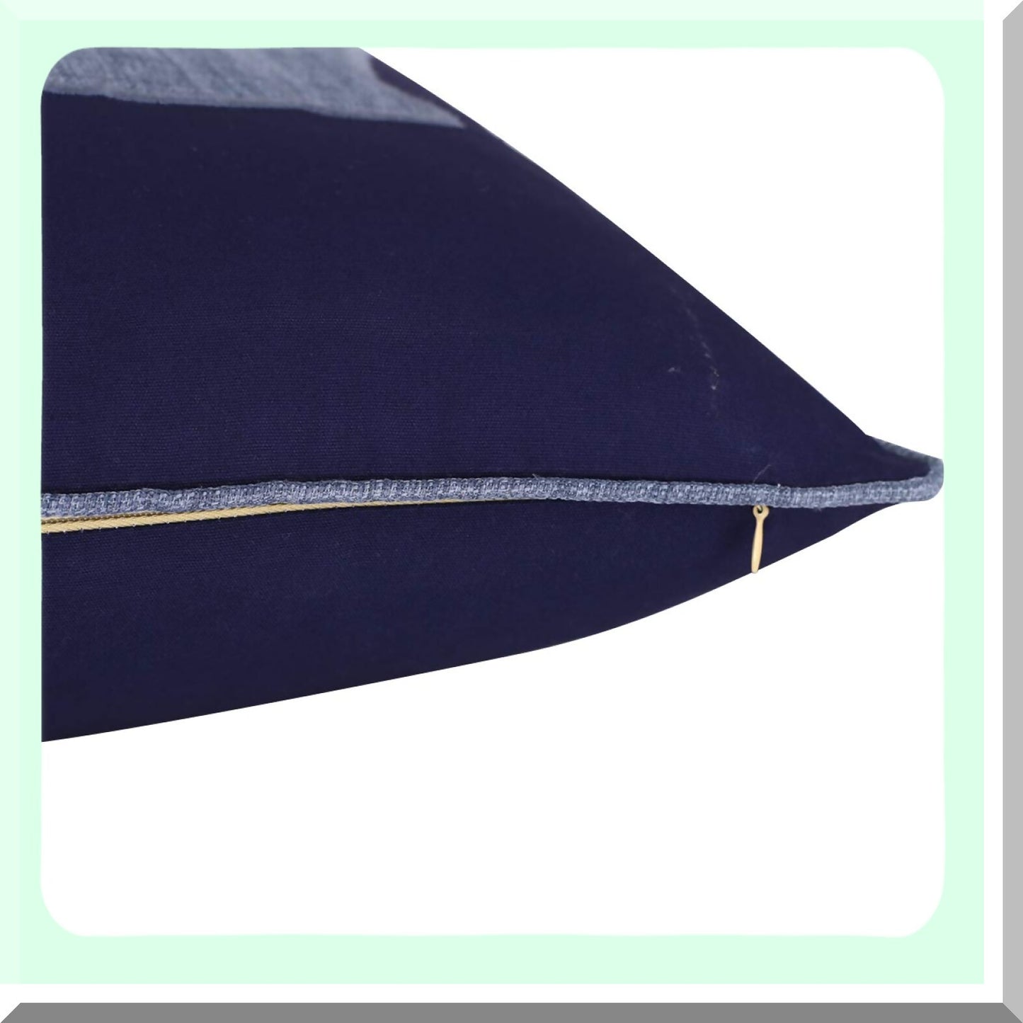 Moose Decor Navy Cotton Pillowcase - Sofa Cushion Cover 18x18 - Soft & Stylish Home Decor - Moose Print Pillow Cover - Navy Blue Accent Pillow