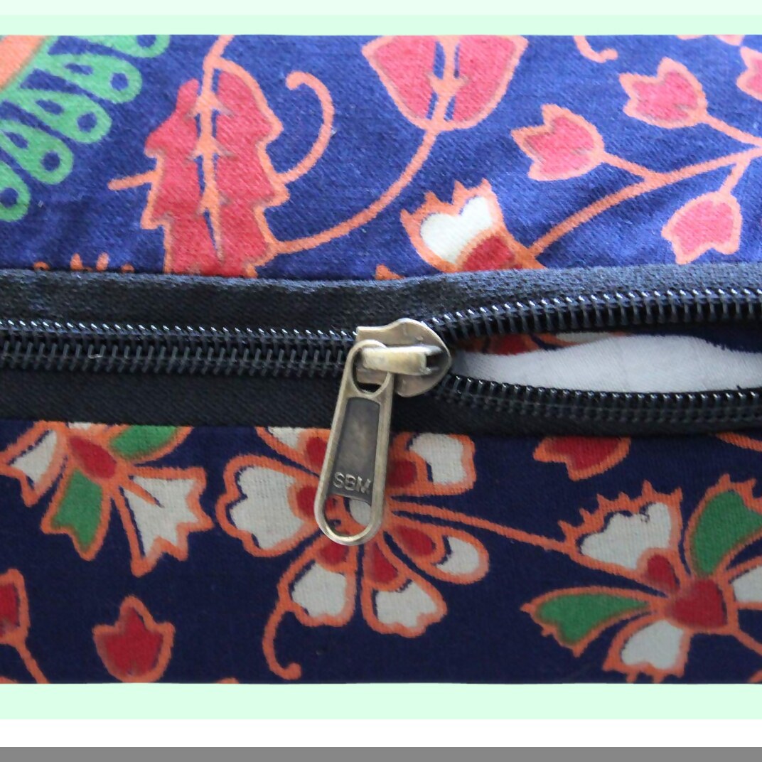 Boho Bliss Meditation Floor Pillow - Square Seating Cushion for Adults, Outdoor Living Room Decor, Throw Ottoman Pouf Cover 18X18X14 inches