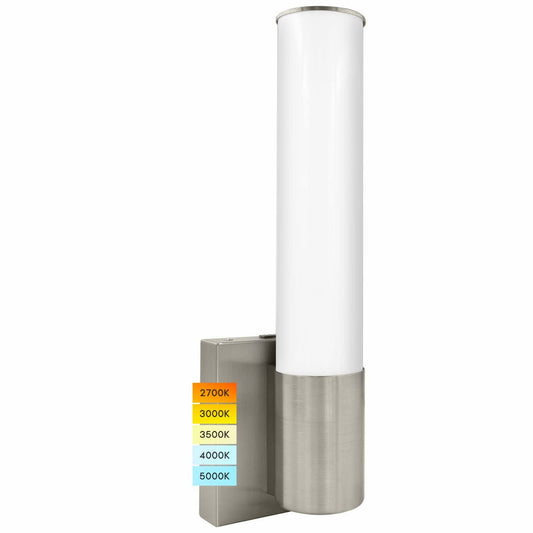 14" LED Wall Sconce Brushed Nickel Dimmable 5 Color Options