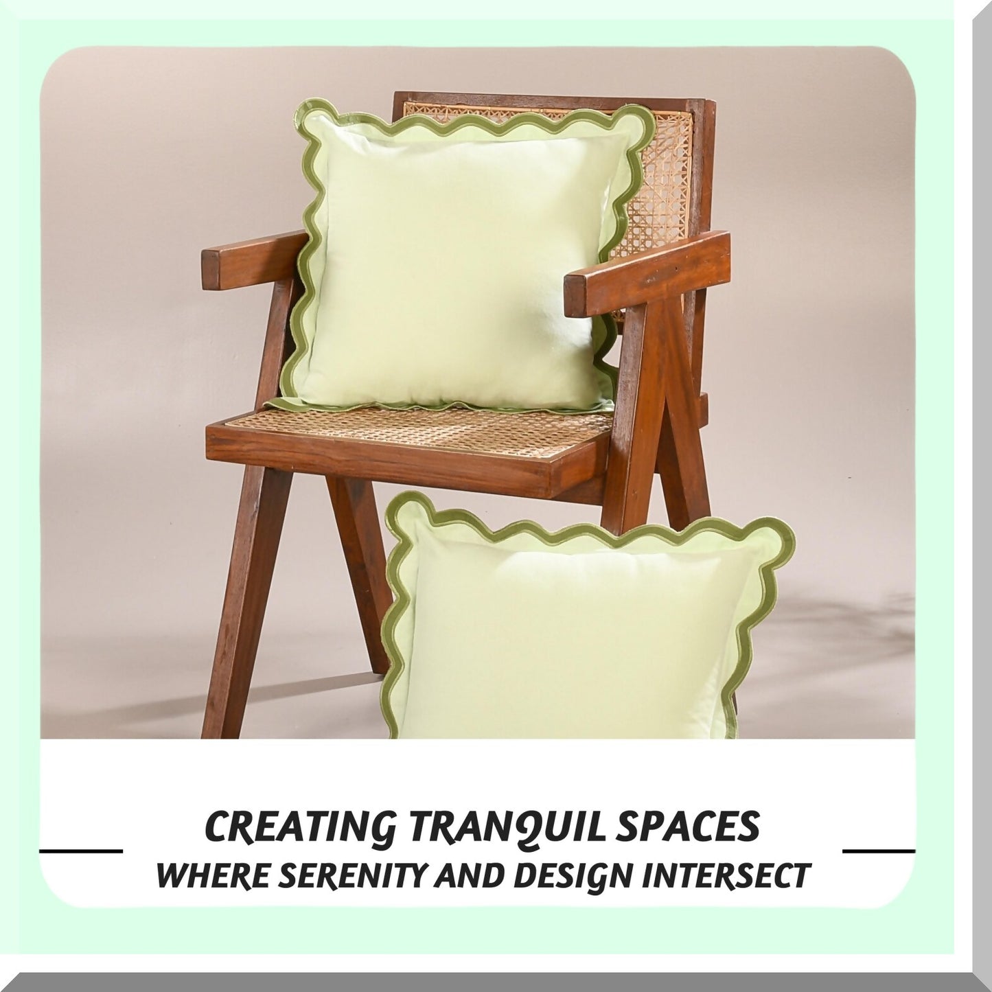 Boho Chic Cotton Pillow Covers - 20x20 Decorative Couch Pillows for Living Room. Aesthetic Outdoor Pillows in Forest Sage. Preppy Boho Throws.