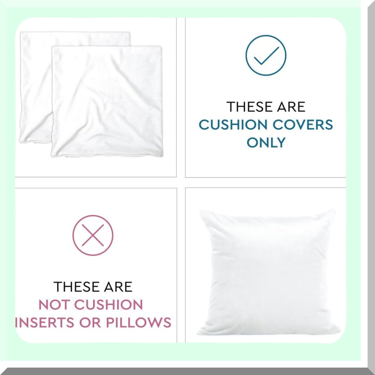 Luxury White Velvet Pillow Cover Set - 20x20 Inch Solid Plain Dyed Soft Pillowcase - Thanksgiving Decorative Sham - Smooth Square Cushion Case - Pack of 2