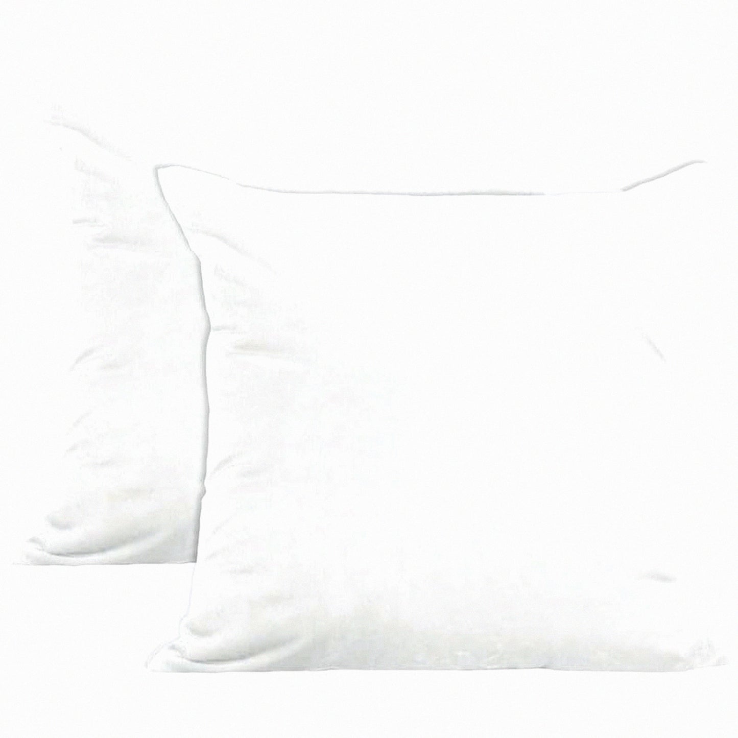 Luxury White Velvet Pillow Cover Set - 20x20 Inch Solid Plain Dyed Soft Pillowcase - Thanksgiving Decorative Sham - Smooth Square Cushion Case - Pack of 2