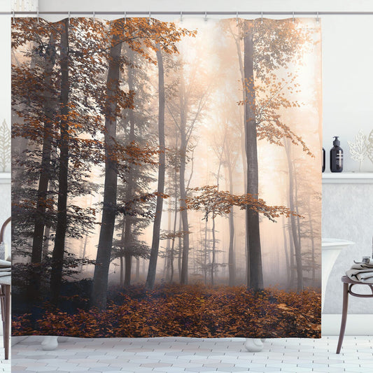 Forest Shower Curtain with Enchanted Woods Print, 69" x 75"