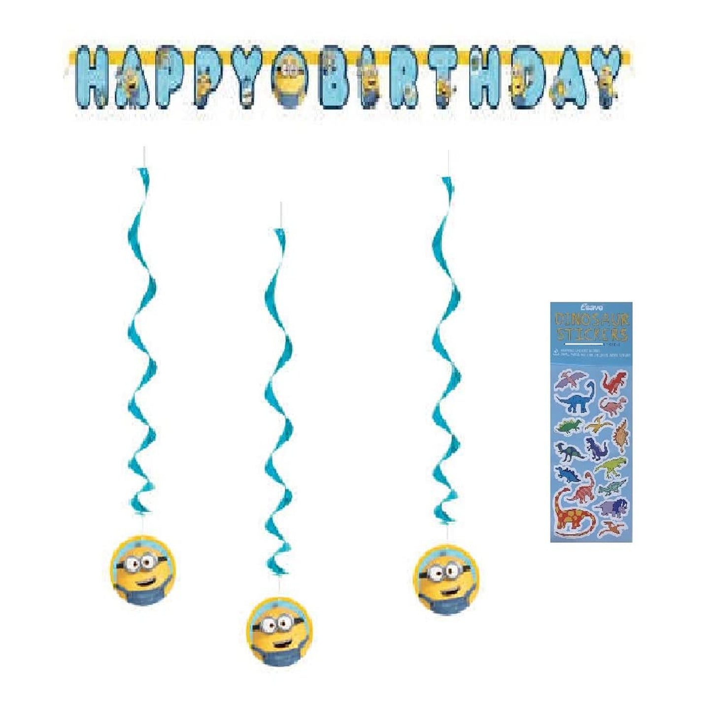 Birthday Bash Bonanza: Despicable Me Party Pack with Banner & Decorations - Celebrate in Style with this Complete Bundle!