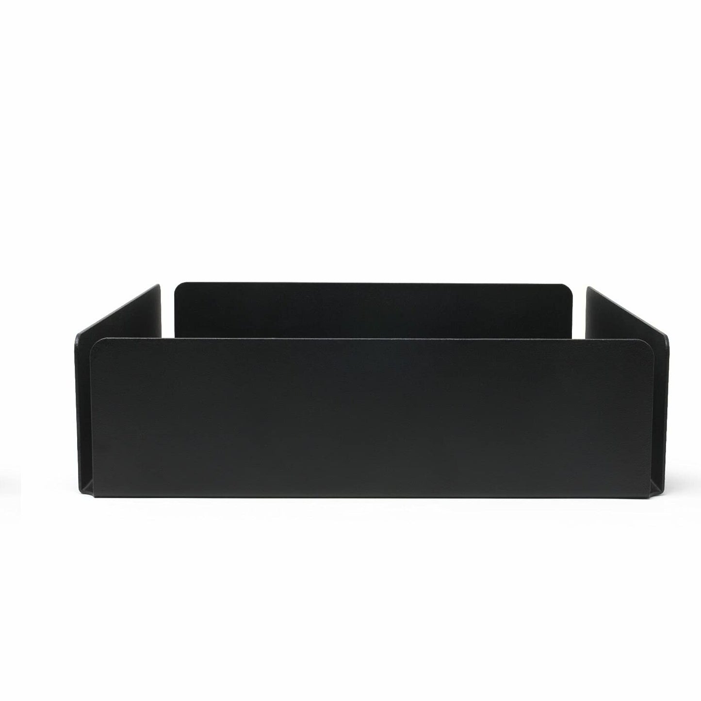 Square Metal Tray Organizer for Bathroom Vanity Black