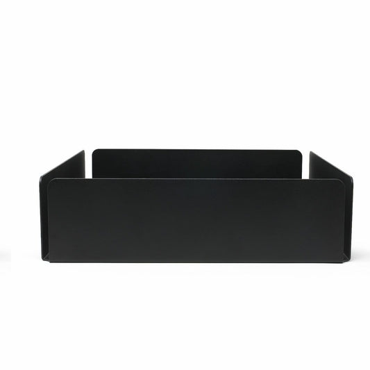 Square Metal Tray Organizer for Bathroom Vanity Black