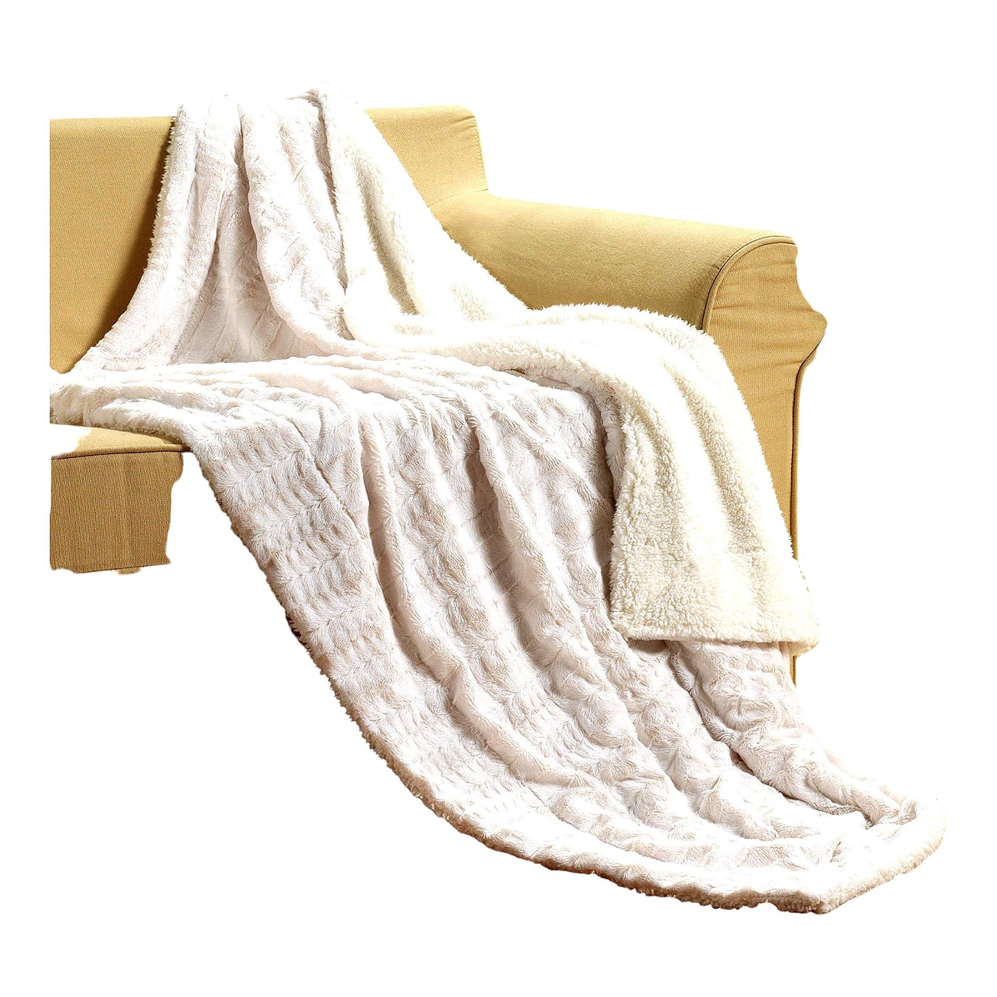 UltraCozy Polar Sherpa Throw Blanket - Super Soft & Warm, 50"x60""