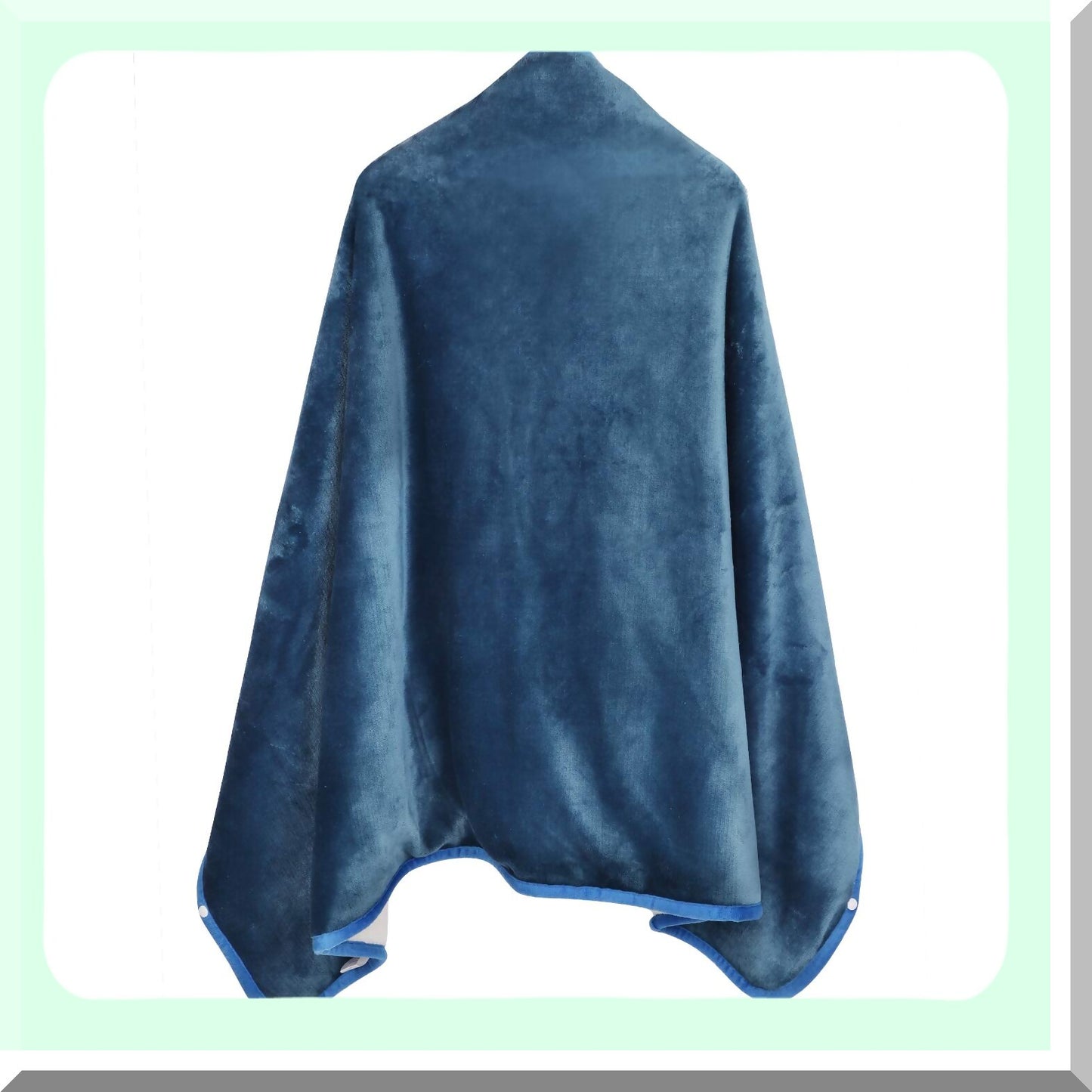 CozyWrap Warmth: Ultra-Soft Coral Throw Blanket Shawl for Home, Office, Travel - Perfect for TV, Couch, Sofa, Chair - Adult Poncho with Buttons