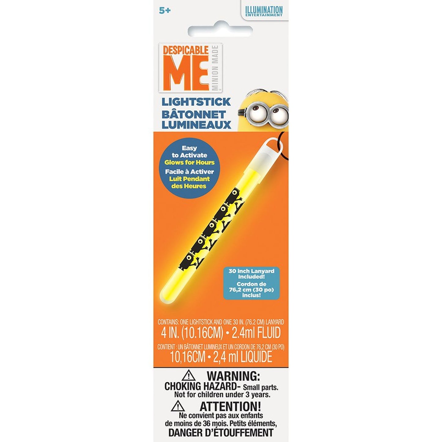 Glow Stick with Minions Design for Kids' Parties