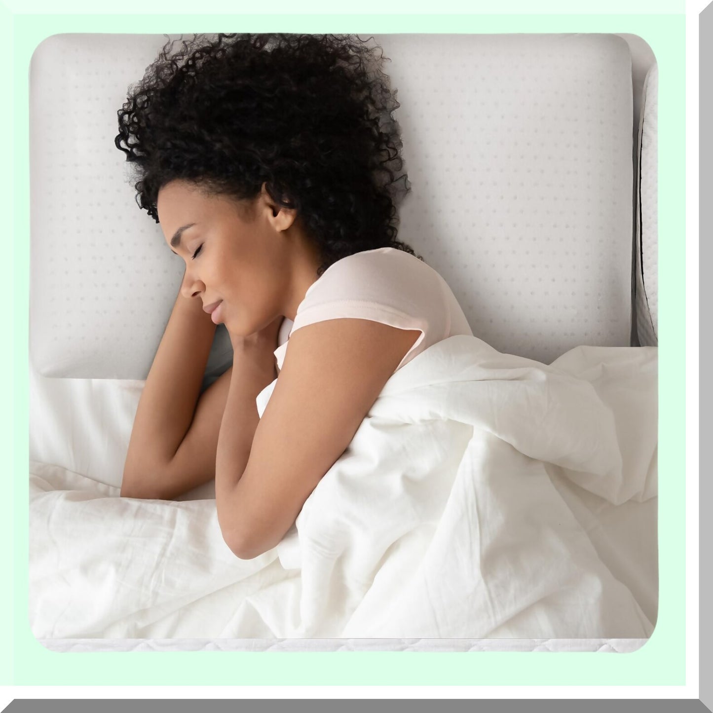 Natural Comfort Cloud Pillow - Soft Latex Bed Pillow for Pressure Relief - Removable Cotton Pillowcase - No Memory Foam - Standard Size