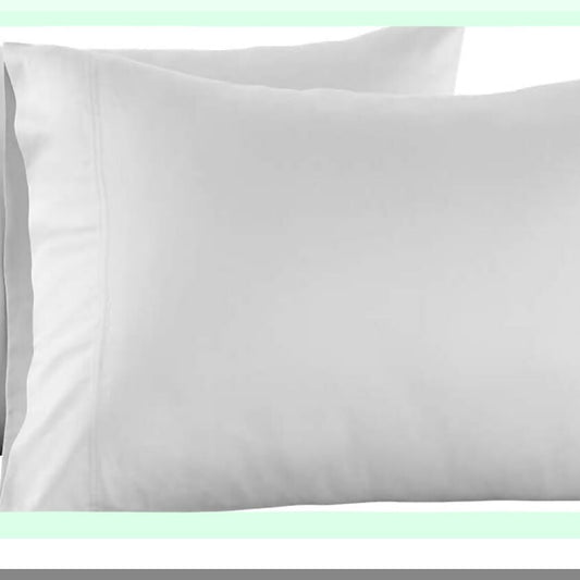 Luxury Percale Cotton Pillowcase - Standard Size, 200 Thread Count, Soft & Smooth, Pre-Washed for Ultimate Comfort & Durability