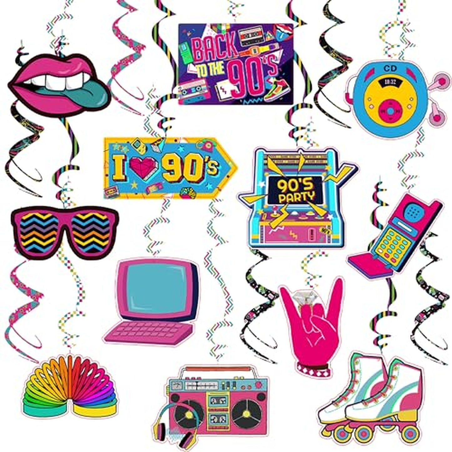 90s Theme Party Decorations for Retro Celebrations
