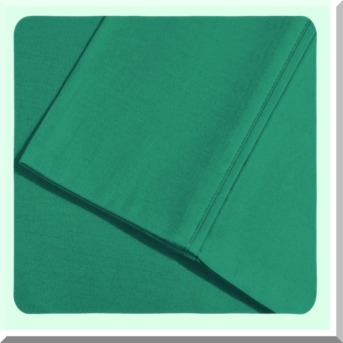 Hunter Green Cotton Bliss Bedding Set - Deep Pocket Fitted Sheet, Soft Flat Sheet, 2 Pillowcases - Luxurious Cotton Rich Bedding Essentials