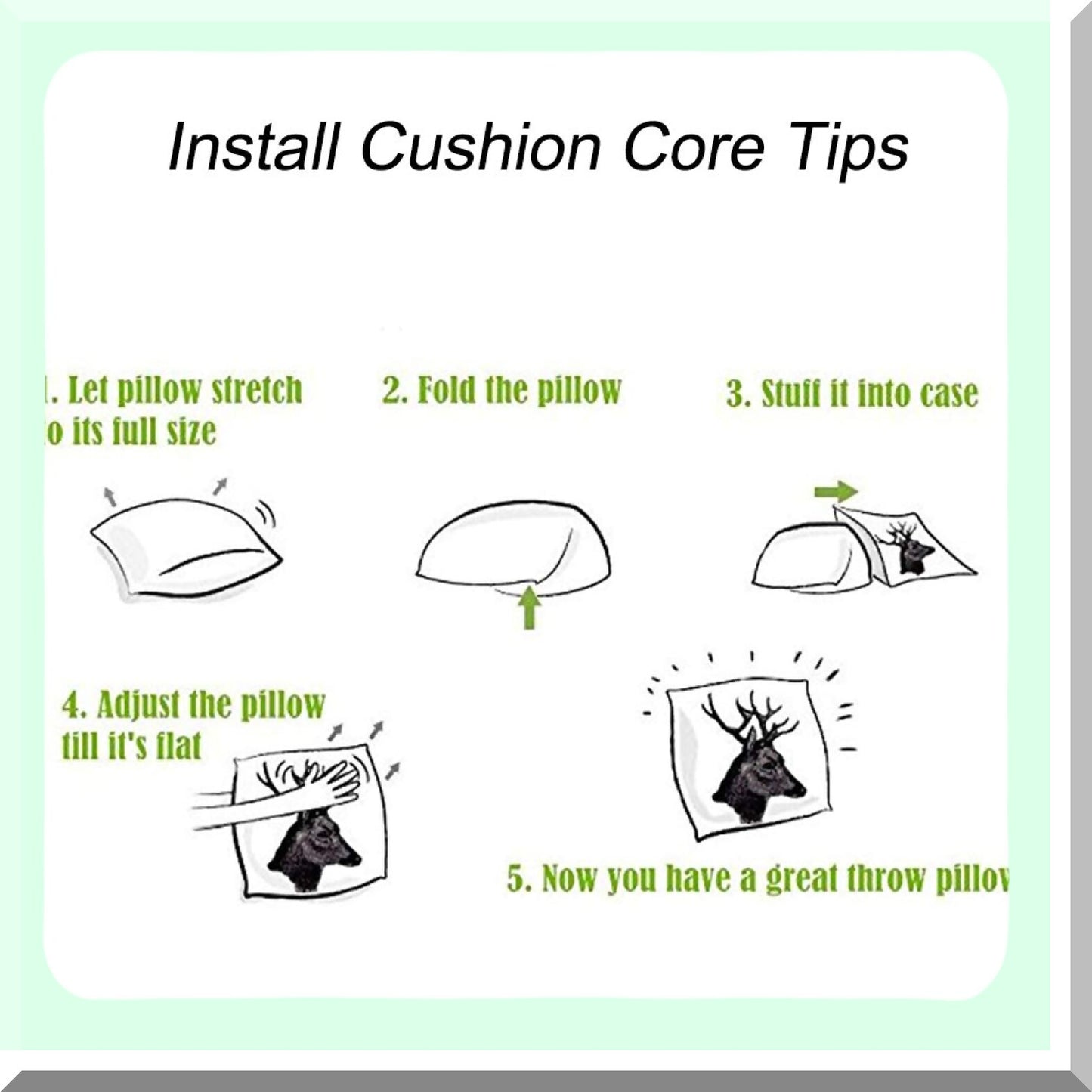 Happy Camper Lettering Cotton Linen Pillowcase - Decorative Cushion Cover for Home Sofa Couch - Square Throw Pillow Cover 18" x 18" - Happy Camper-1 Collection