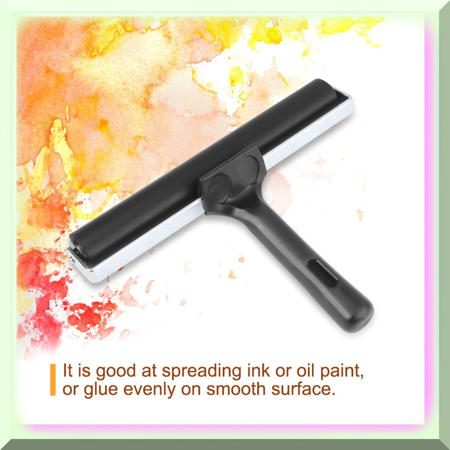 7.8 Inch Soft Rubber Brayer for Paint Ink Art