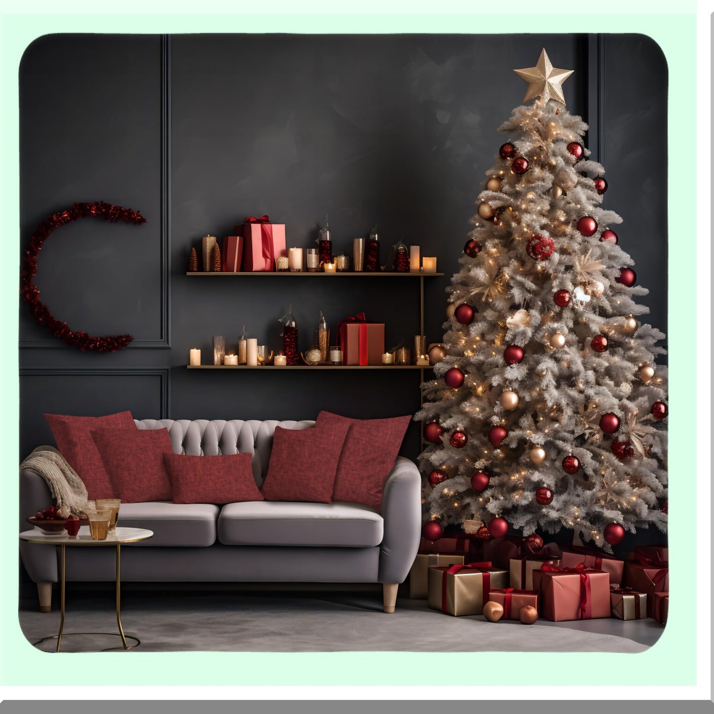 Rustic Red Linen Throw Pillow Set - Farmhouse Decorative Cushion Covers 16x16 Inch - Outdoor Square Accent Cases for Sofa Couch Home - Burgundy Textured Pillowcases