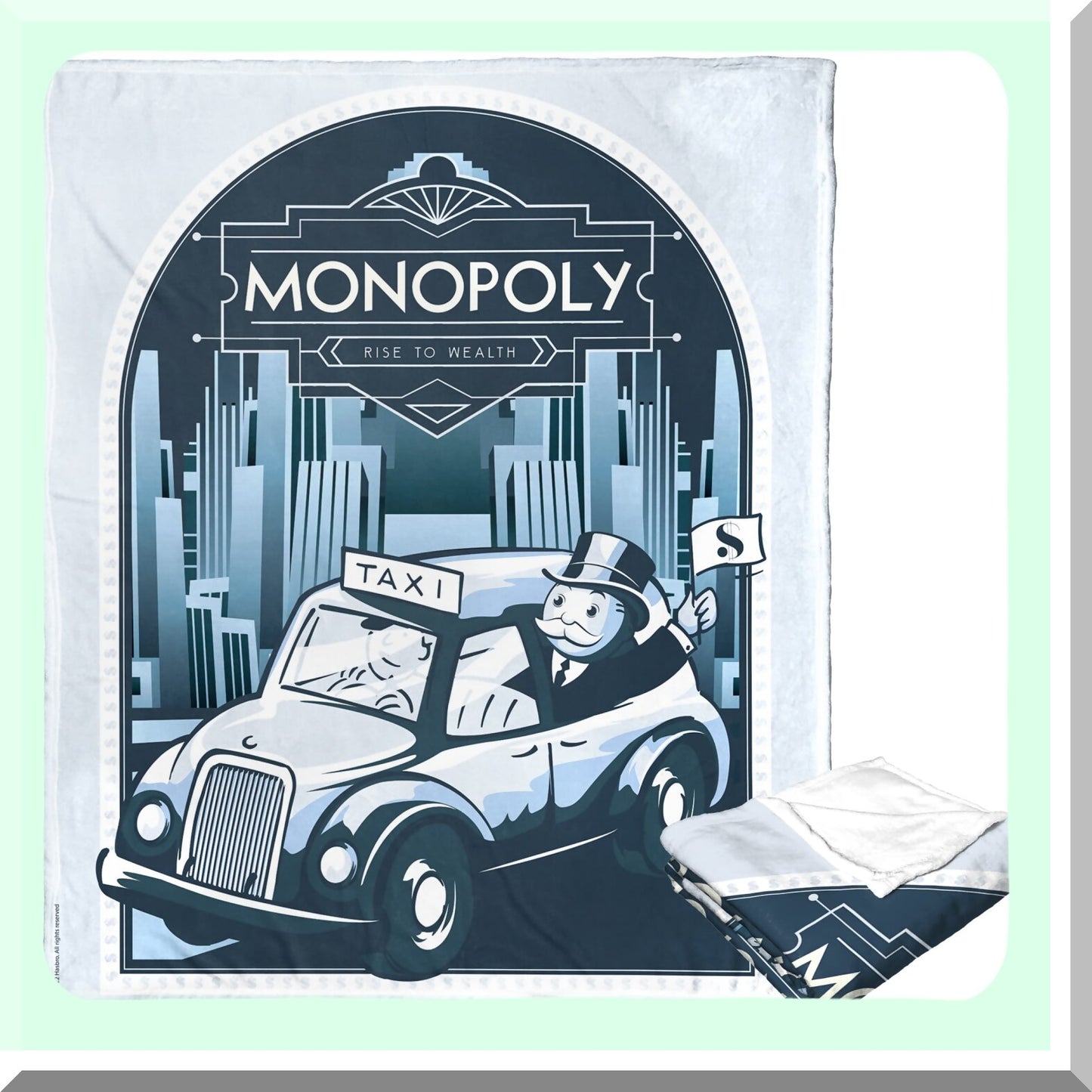 LuxWeave Monopoly Silk Touch Throw Blanket - 50"x60" Cozy Comfort for Ultimate Wealth"