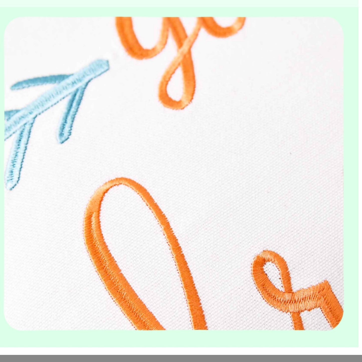 Dreamscape Embroidered Pillow Cover - 18" Square Decorative Canvas Throw Pillow Cover - Follow Your Dreams Motif - Cover Only