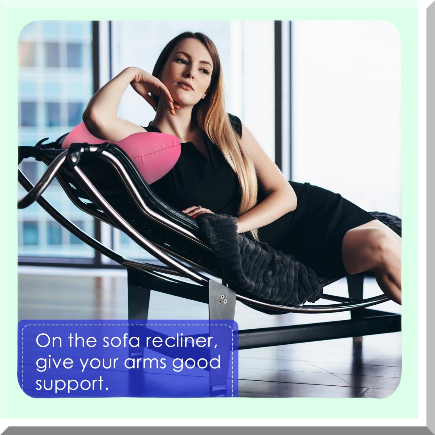 ComfortBead Neck Support Duo - 2 Pack Bone Headrest Pillows for Adults. Soft Cushion Microbead Bolster Pillows for Back Sleeping on Home Sofa, Bed, or Travel. Pink & Blue Options.