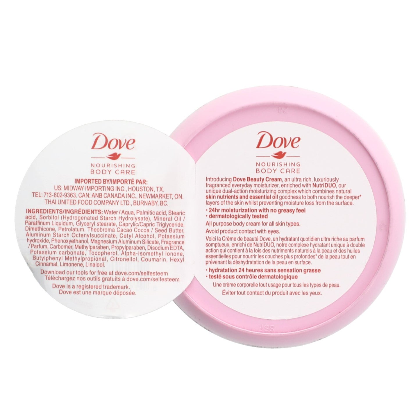 Dove Beauty Cream, 2.53 oz. Tins (Pack of 4)