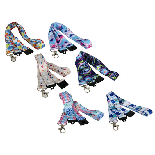 Printed Fashion Lanyards, 22 in. (Pack of 24)