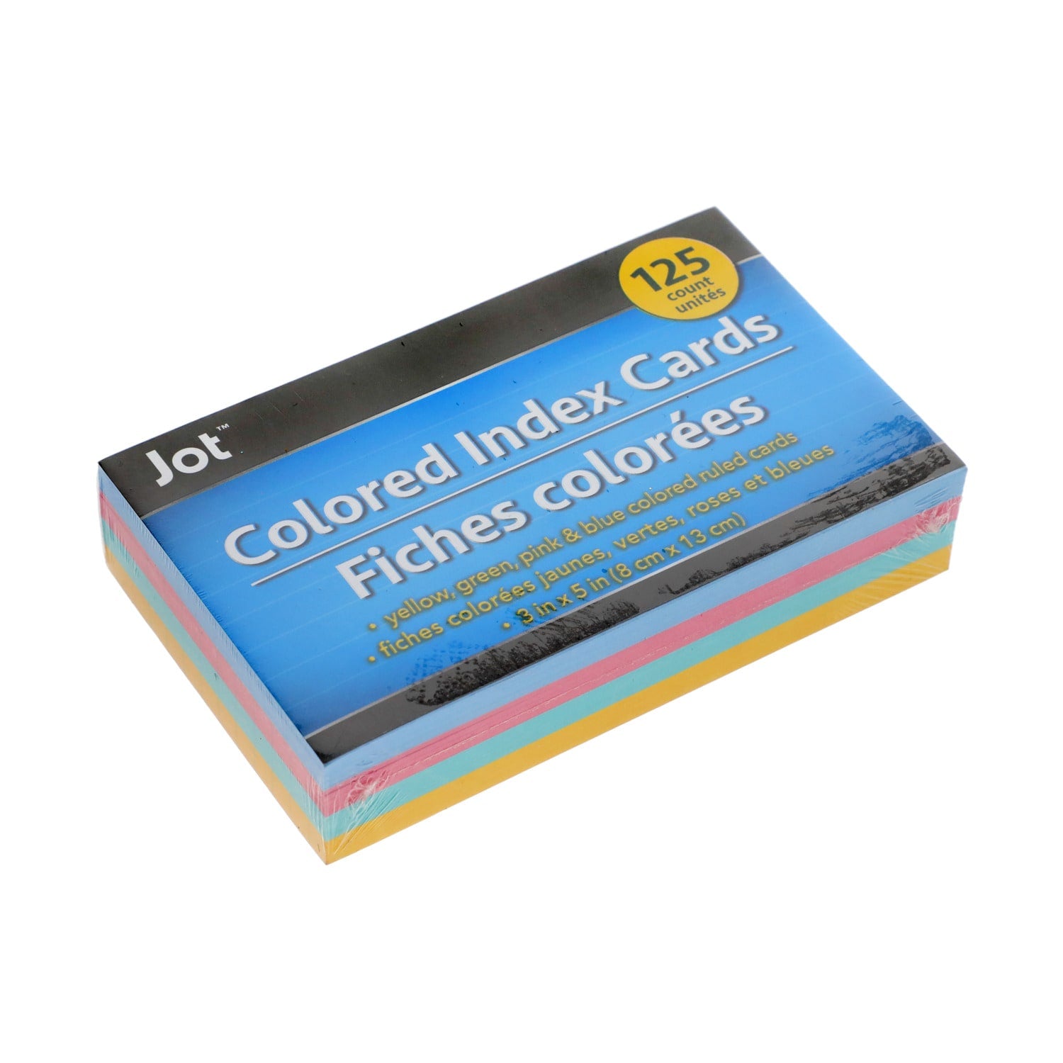 Jot Color Index Cards, 125-ct. 3x5-in. (Pack of 36)