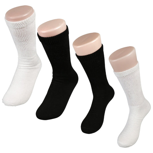 Men's and Women's Diabetic Crew Socks (Pack of 48)
