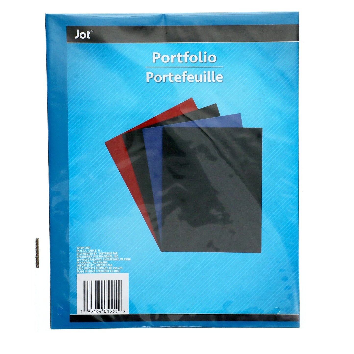Jot Two Pocket Laminated Portfolios, 2-ct. Packs (Pack of 36)