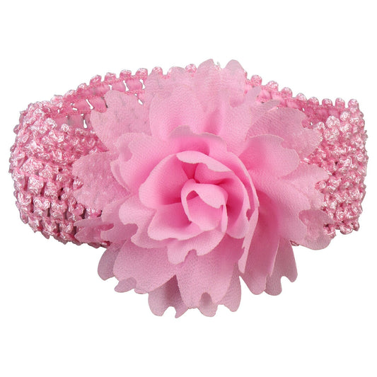 Baby Pink Flower Headwraps (Pack of 36)