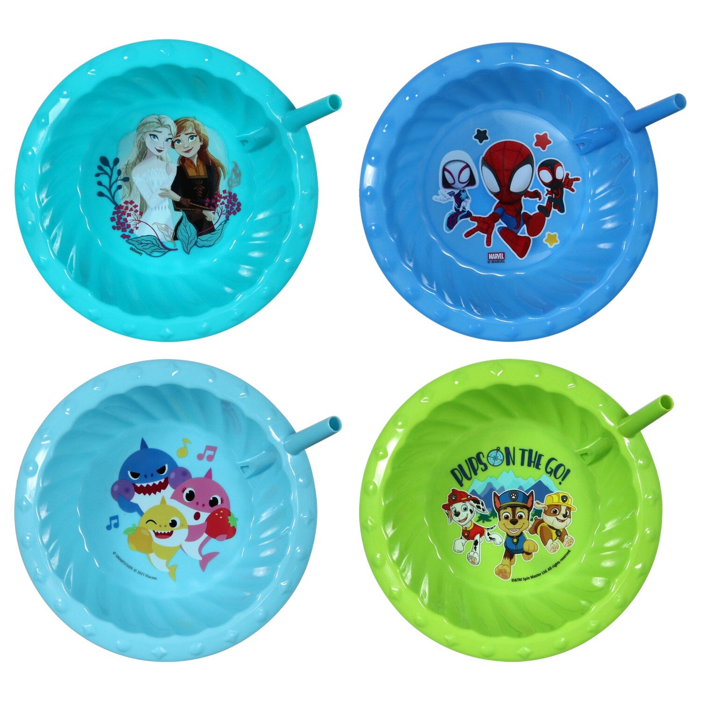 Licensed Character Plastic Sipper Bowls, 14.5-oz. (Pack of 24)