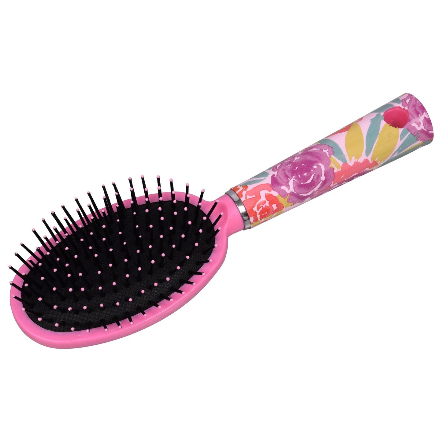 Cushioned Paddle Brushes with Decorative Handles (Pack of 24)